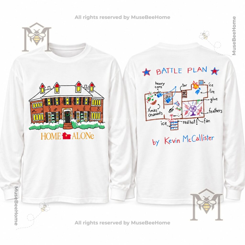 Primark Home Alone Kevin McCallister Battle Plan Christmas T-shirt - photo 5