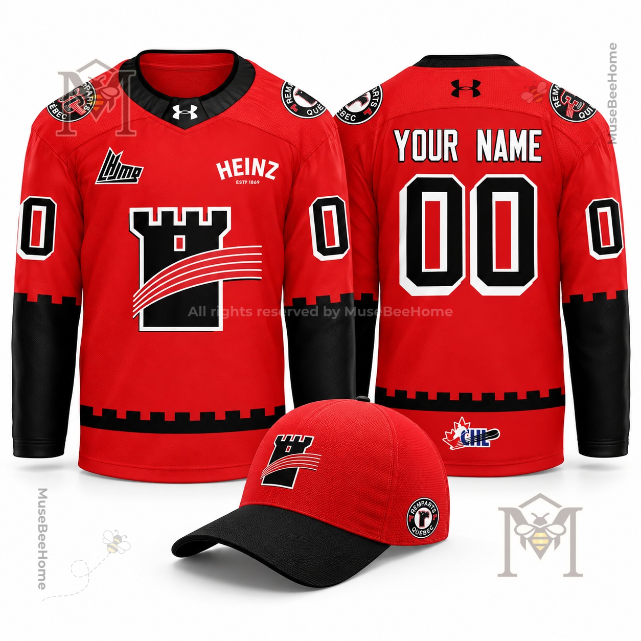 Quebec Remparts Custom Hockey Jersey - photo 2