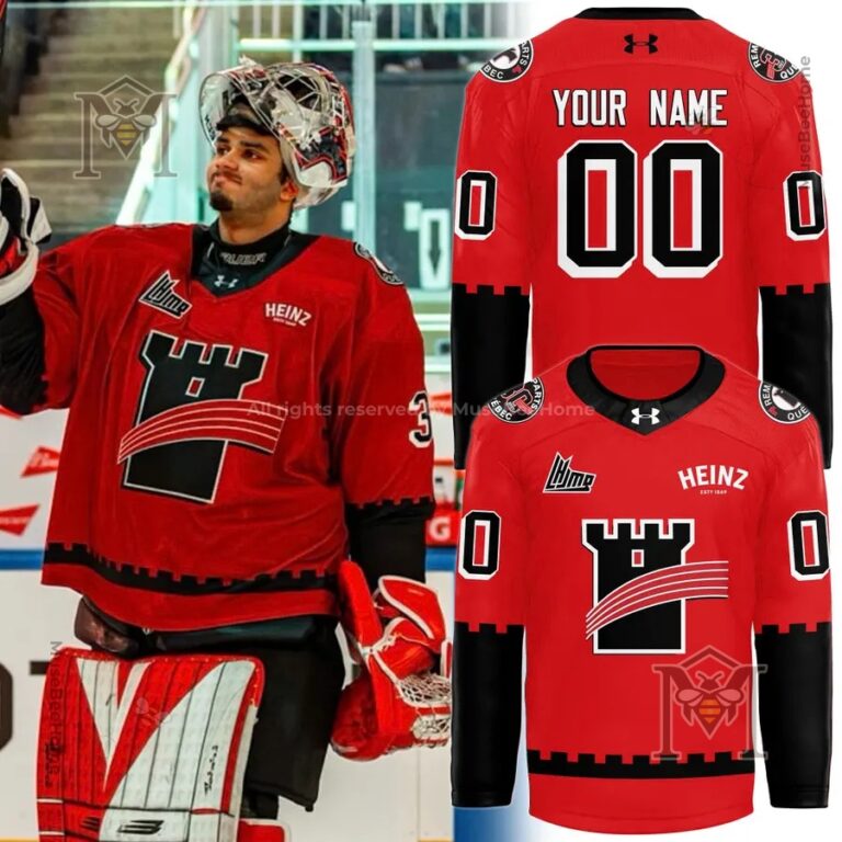 Quebec Remparts Custom Hockey Jersey - front and back jersey views