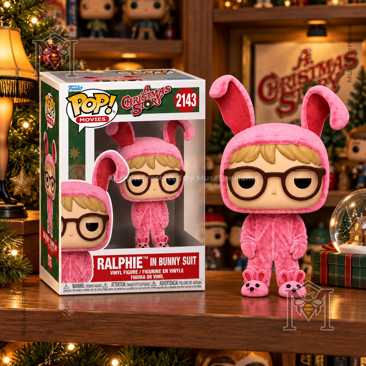 Ralphie Bunny Suit A Christmas Story Funko Pop - boxed figure with front and side views