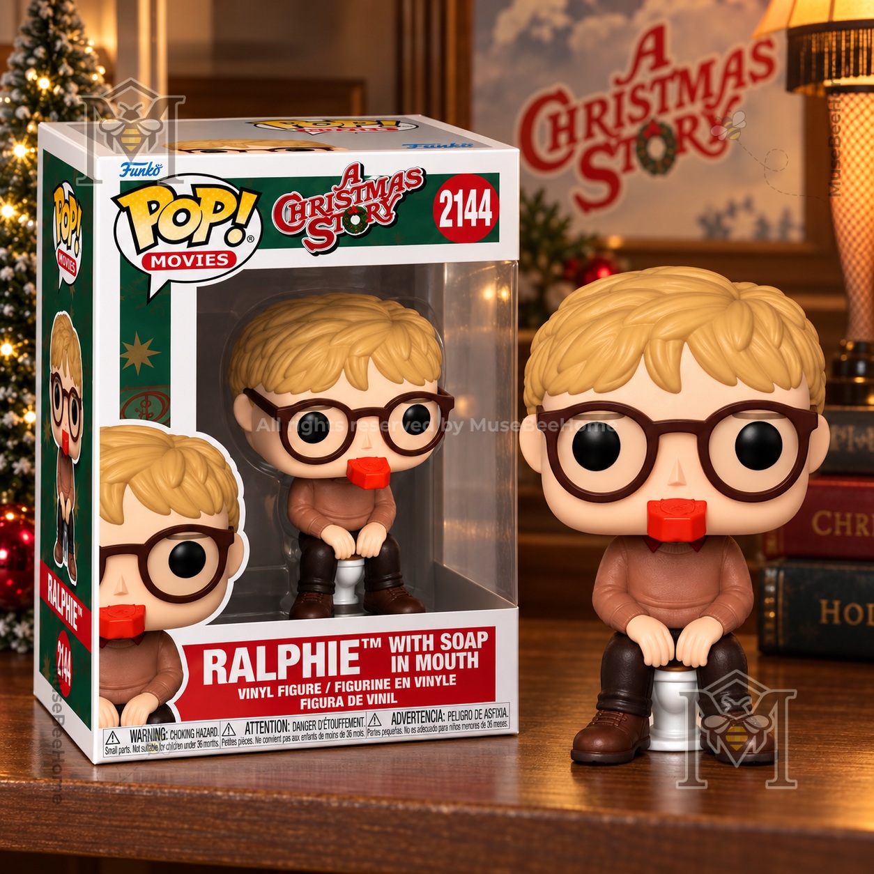 Ralphie Parker A Christmas Story Soap in Mouth Funko Pop - boxed front view