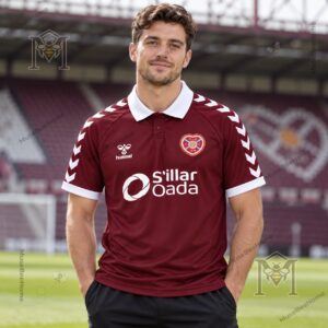 Heart of Midlothian FC Home Maroon Football Jersey - photo 3