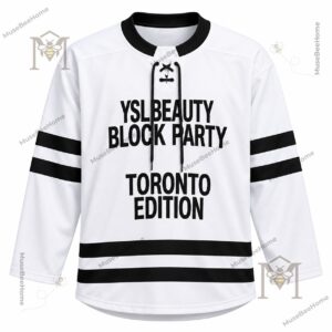 YSL Beauty Block Party Toronto White Hockey Jersey - photo 2