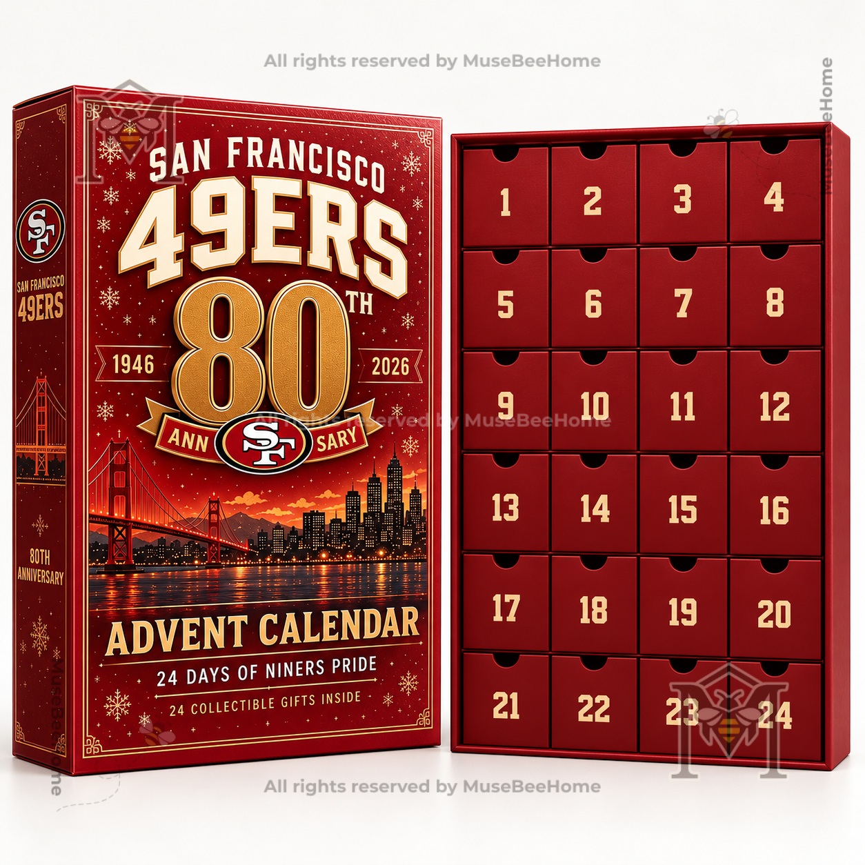 San Francisco 49ers 80th Anniversary 2026 Advent Calendar - photo 3