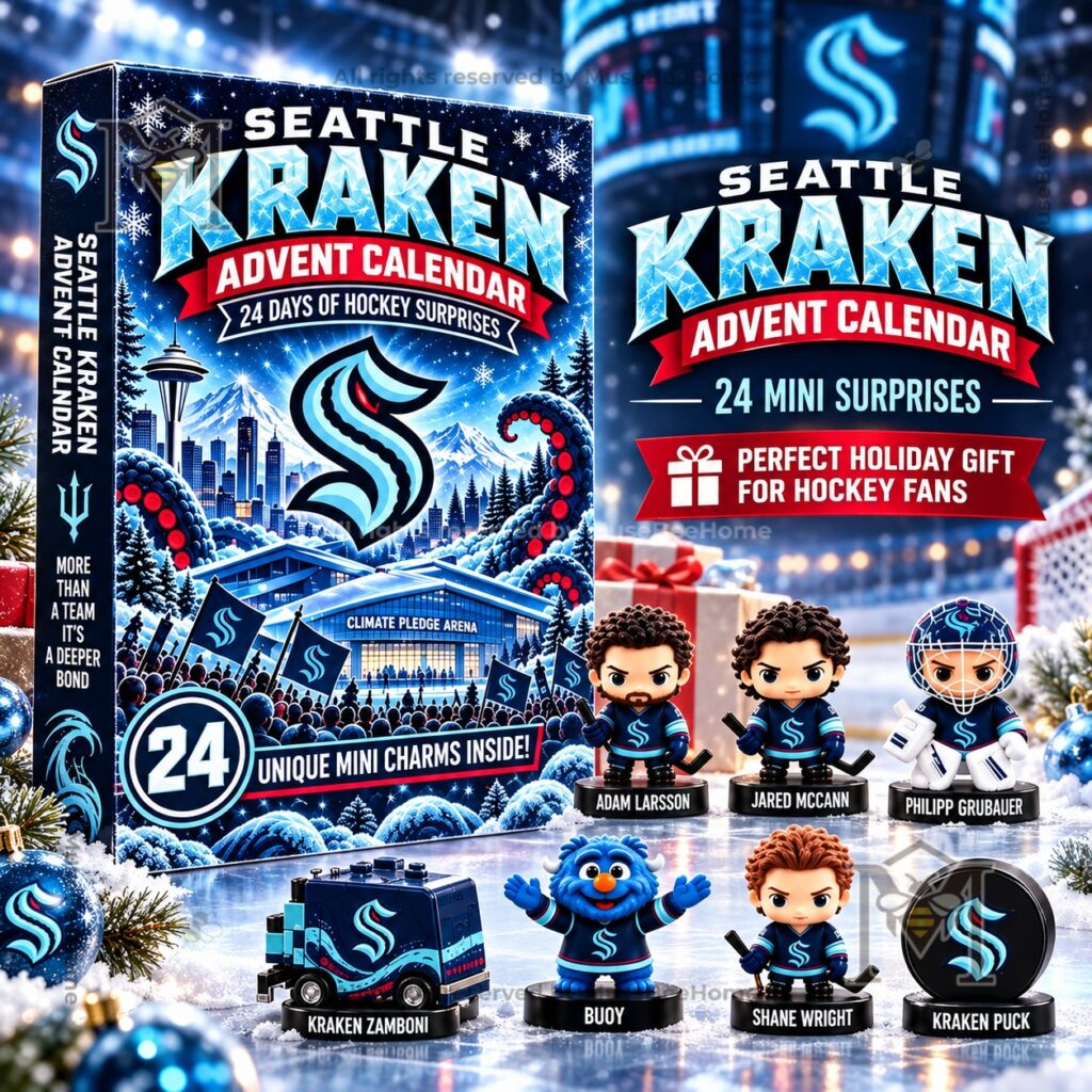 Seattle Kraken Advent Calendar 2026 – Front box artwork Seattle Kraken Advent Calendar 2026 - front box artwork