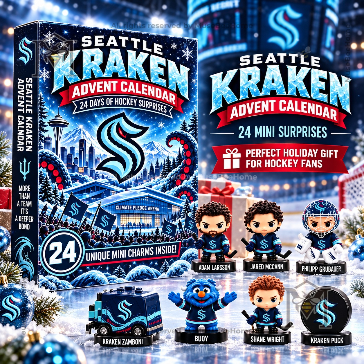 Seattle Kraken Advent Calendar 2026 - front box artwork