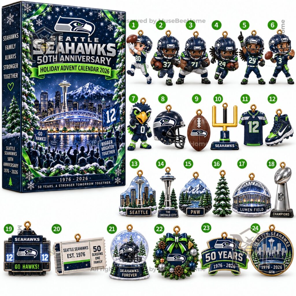 Seattle Seahawks 50th Anniversary Holiday Advent Calendar 2026 - photo 2