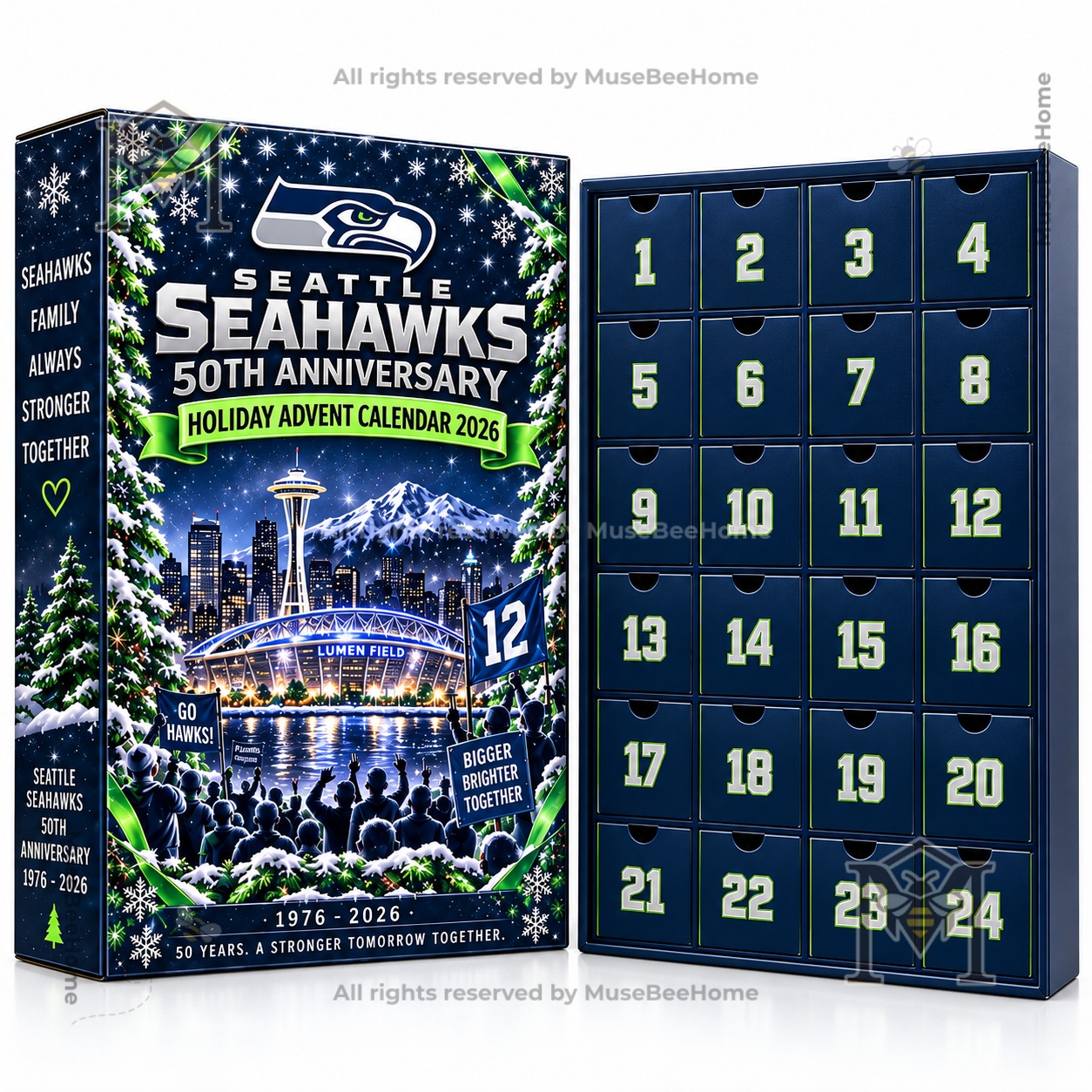 Seattle Seahawks 50th Anniversary Holiday Advent Calendar 2026 - photo 3
