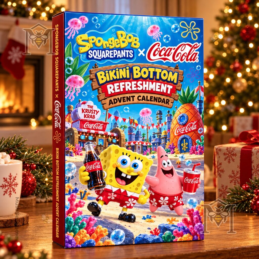 SpongeBob SquarePants Coca-Cola Bikini Bottom Refreshment Advent Calendar - front box view