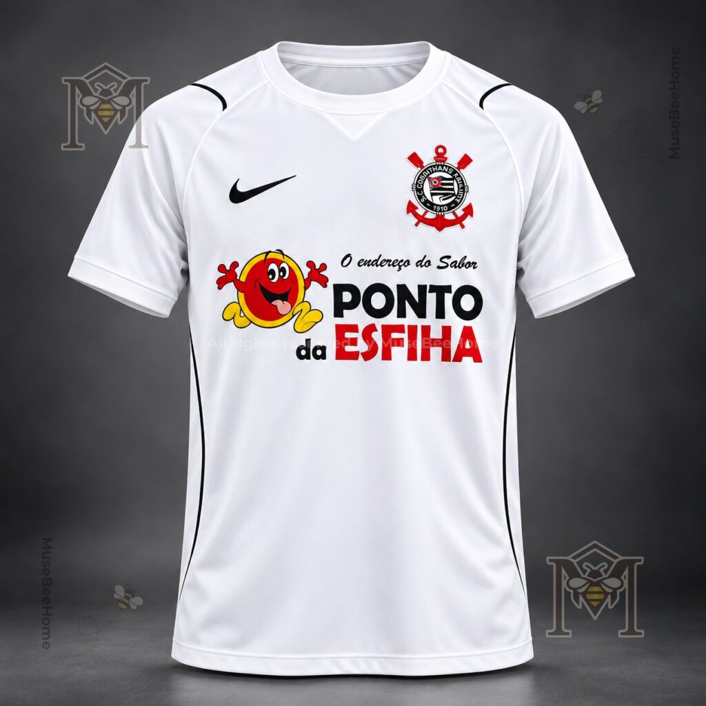 Sport Club Corinthians Paulista Home Soccer Jersey - front view