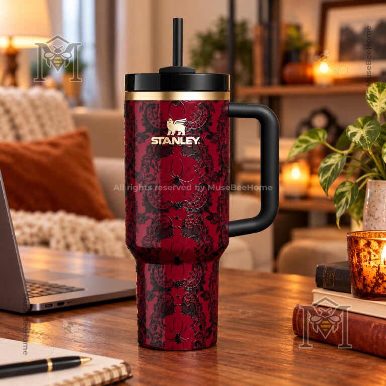 Stanley Halloween Bordeaux Lace Spider Pattern Tumbler - photo 2
