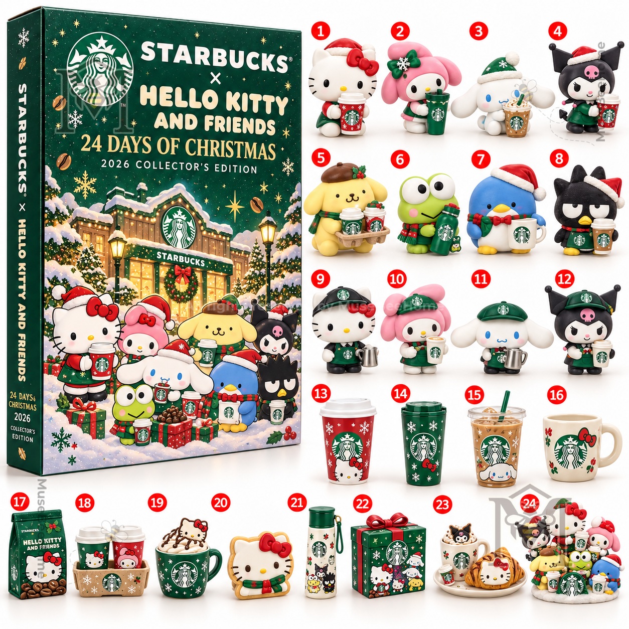 Starbucks Hello Kitty and Friends Advent Calendar 2026 - photo 2