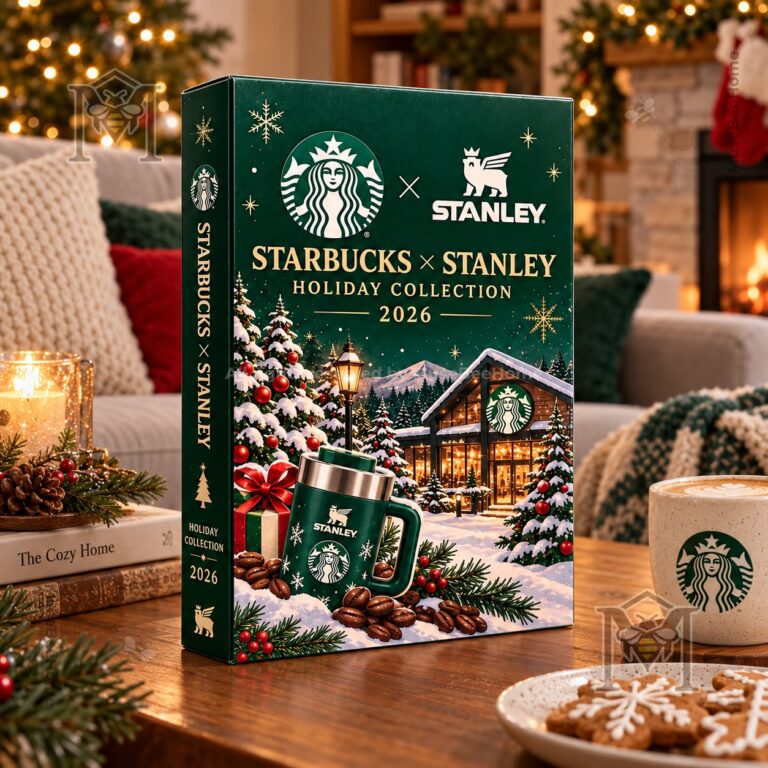 Starbucks Stanley Holiday 2026 Advent Calendar - boxed front view with green drinkware