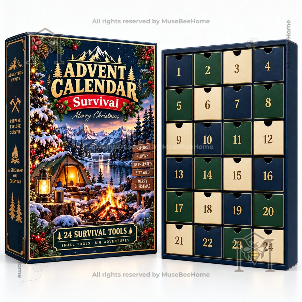 Survival Kit 24-Day Advent Calendar - side panel with adventure text