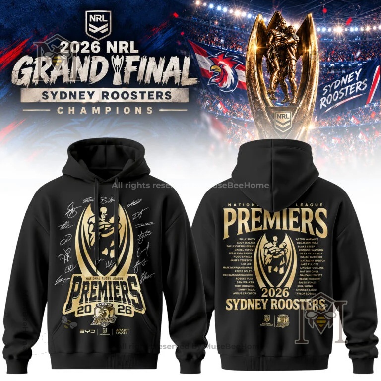 Sydney Roosters 2026 NRL Grand Final Champions T-Shirt - photo 3