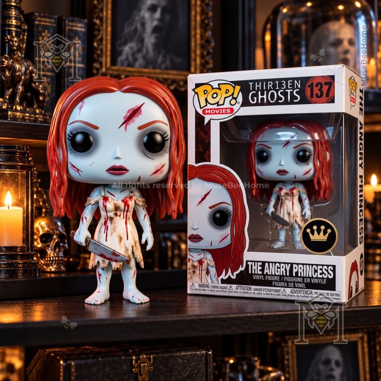 The Angry Princess Thir13en Ghosts Funko Pop - figure beside its collector box