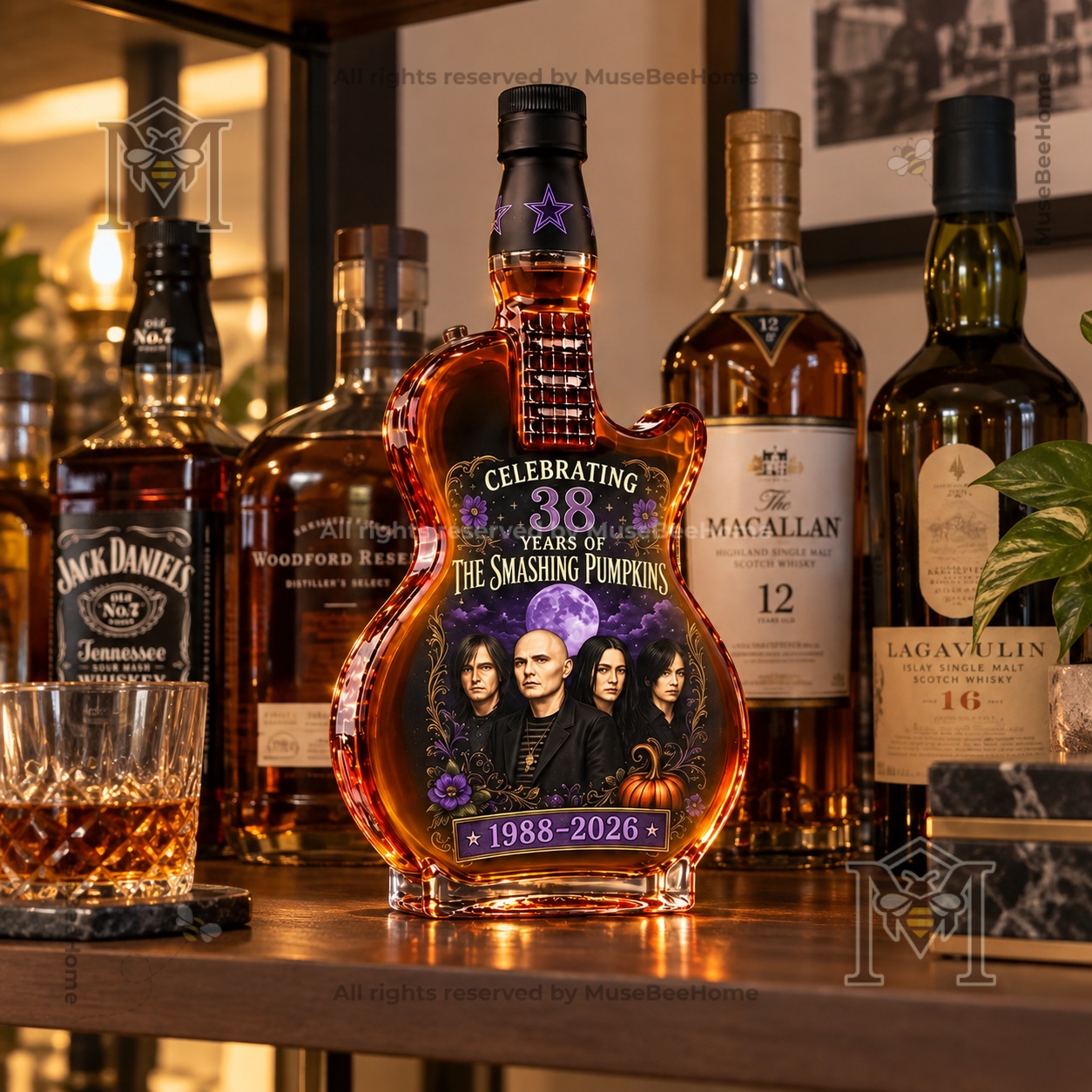 The Smashing Pumpkins 38th Anniversary 2026 Whiskey Bottle - photo 3