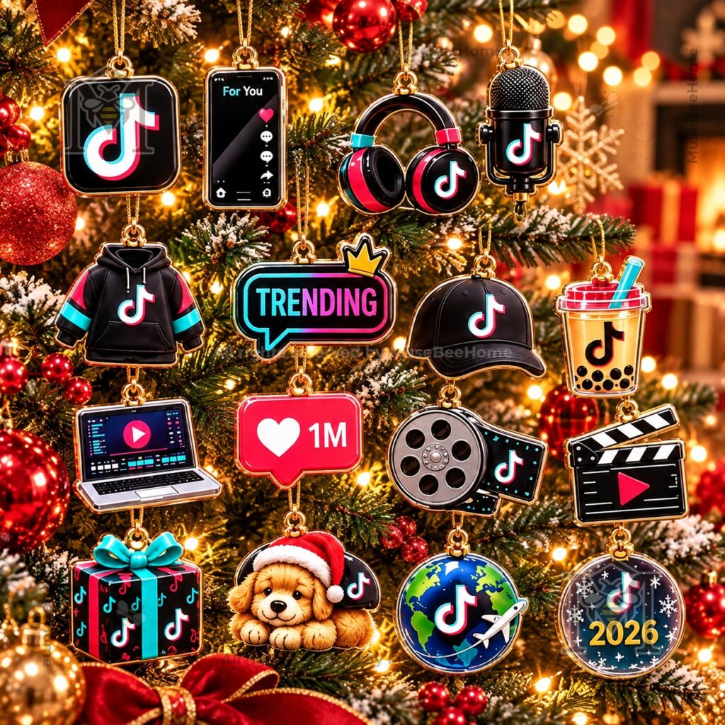 TikTok 2026 Christmas Advent Calendar - full box display with festive TikTok icons