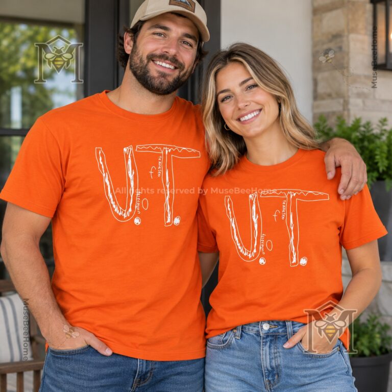University of Tennessee Volunteers Anti-Bullying T-Shirt - close front view of handwritten lettering