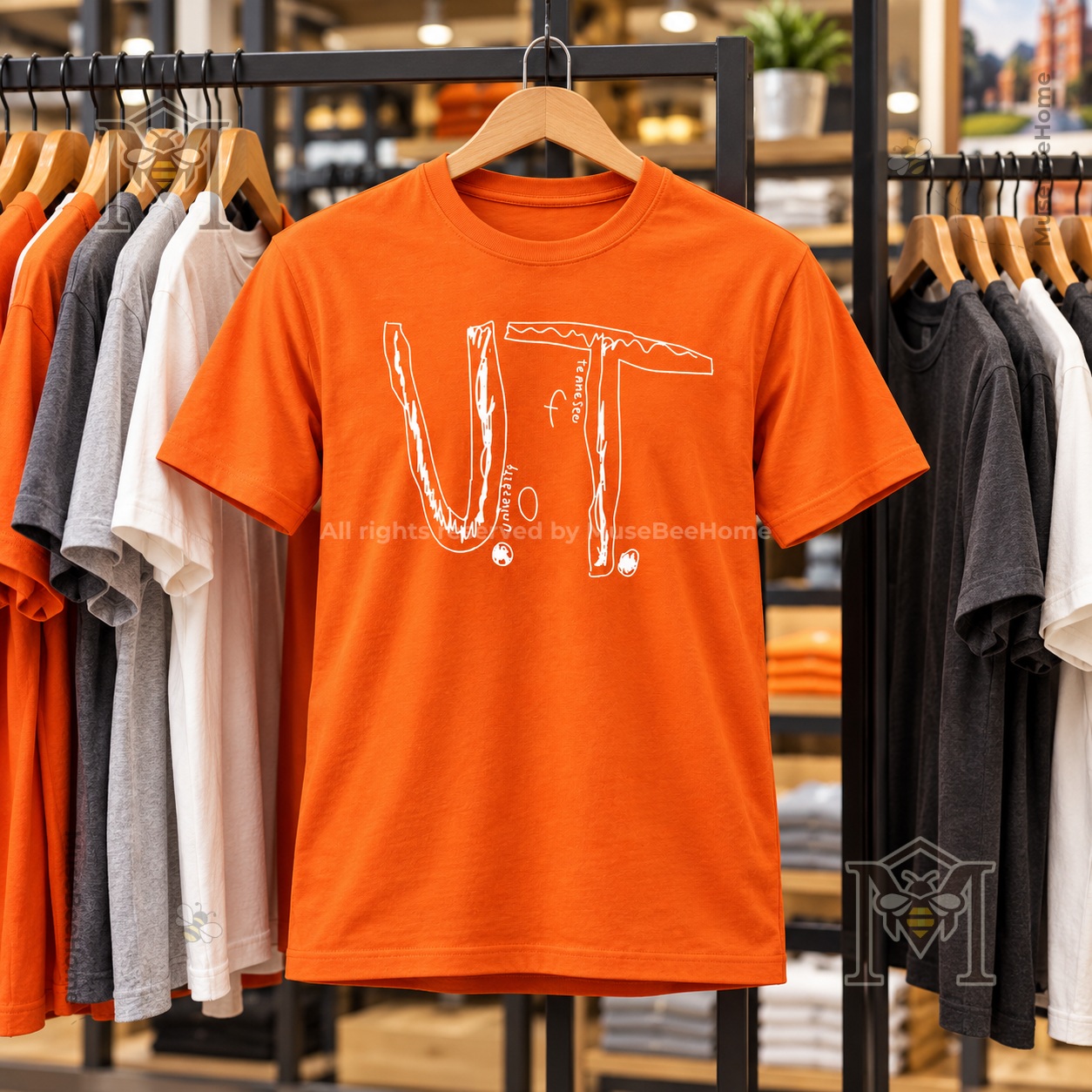 University of Tennessee Volunteers Anti-Bullying T-Shirt - orange shirt displayed flat from front