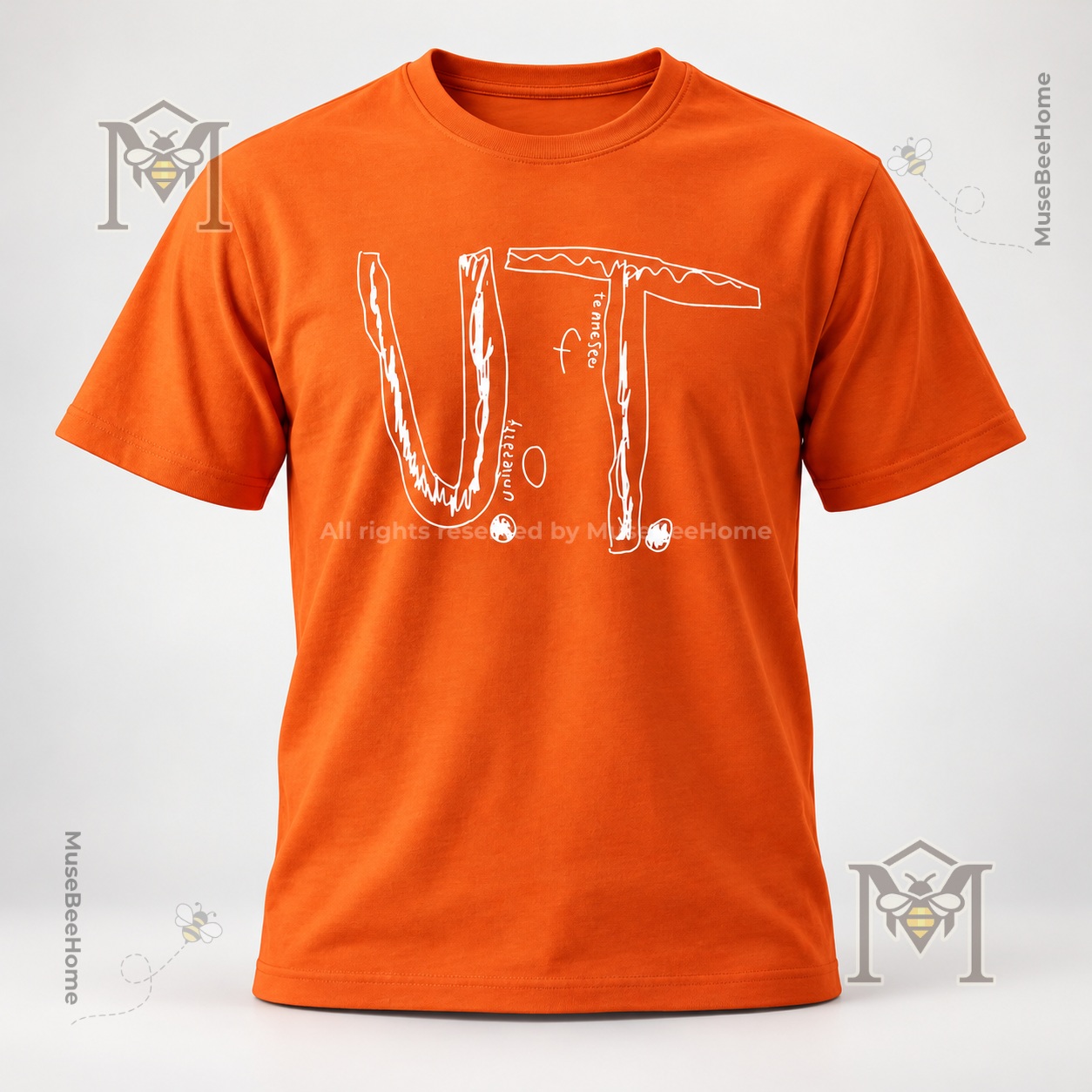 University of Tennessee Volunteers Anti-Bullying T-Shirt - front view showing white chest graphic