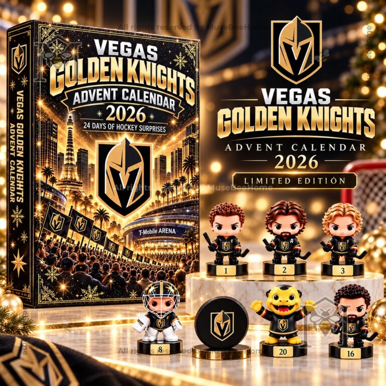 Vegas Golden Knights 2026 Advent Calendar - front box and collectible figures