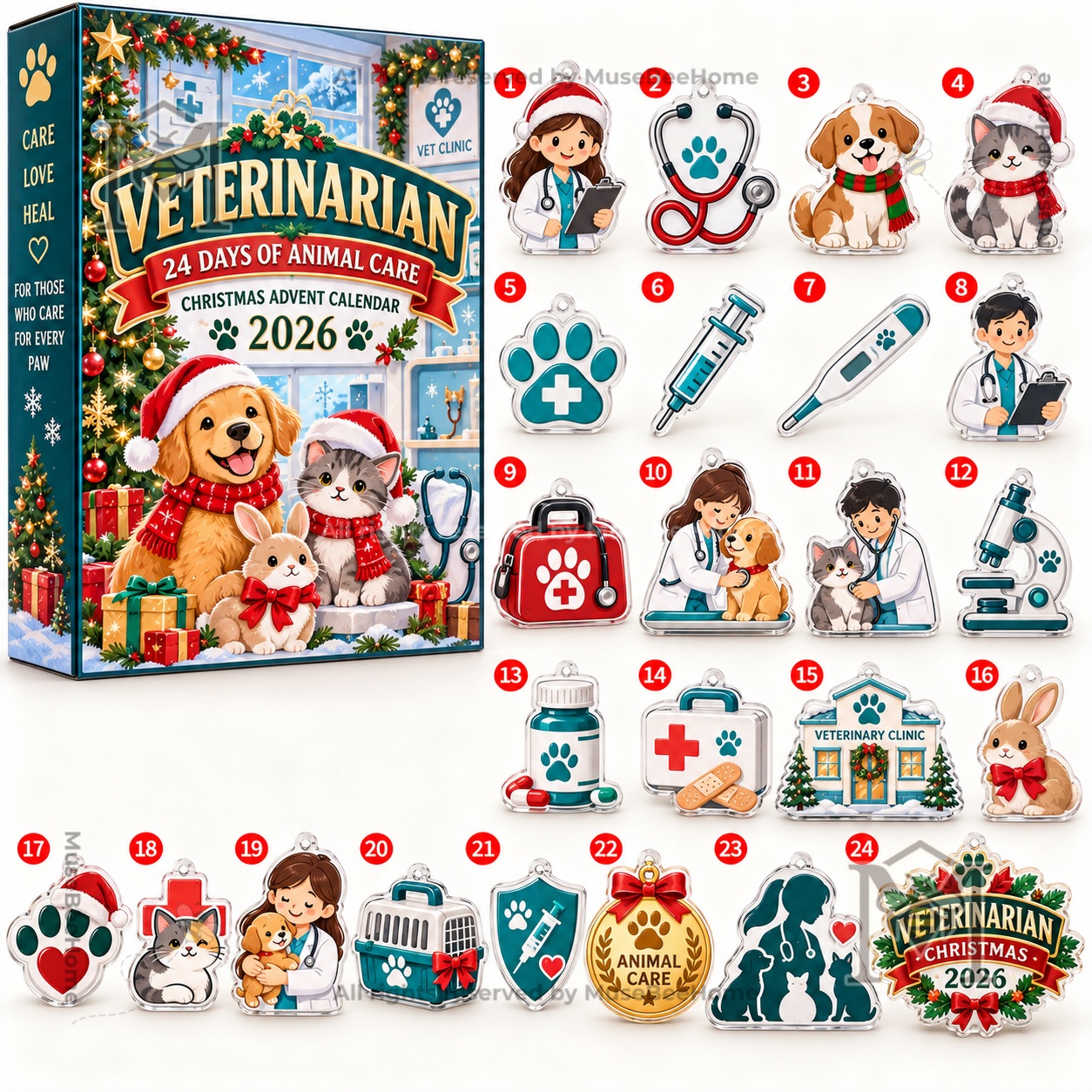 Veterinarian 2026 Christmas Advent Calendar - photo 2