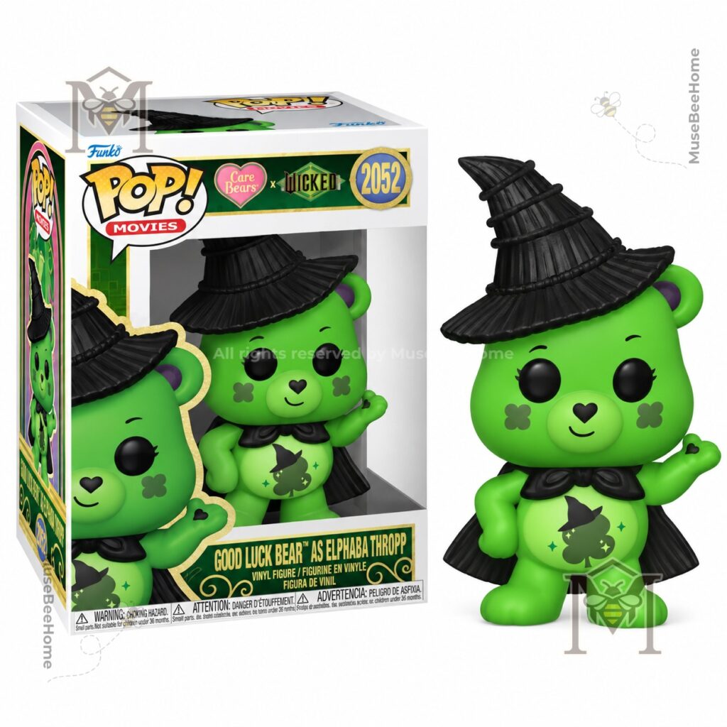 Wicked x Care Bears Good Luck Bear Funko Pop - boxed front view