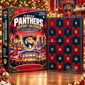 Florida Panthers Advent Calendar - close-up of Panthers crest