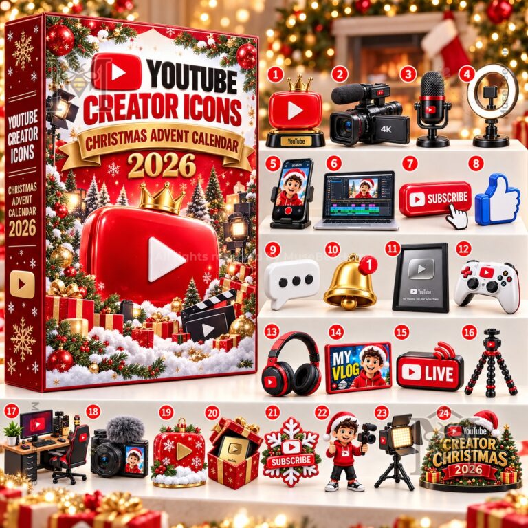 YouTube Creator Icons Christmas Advent Calendar 2026 - photo 2