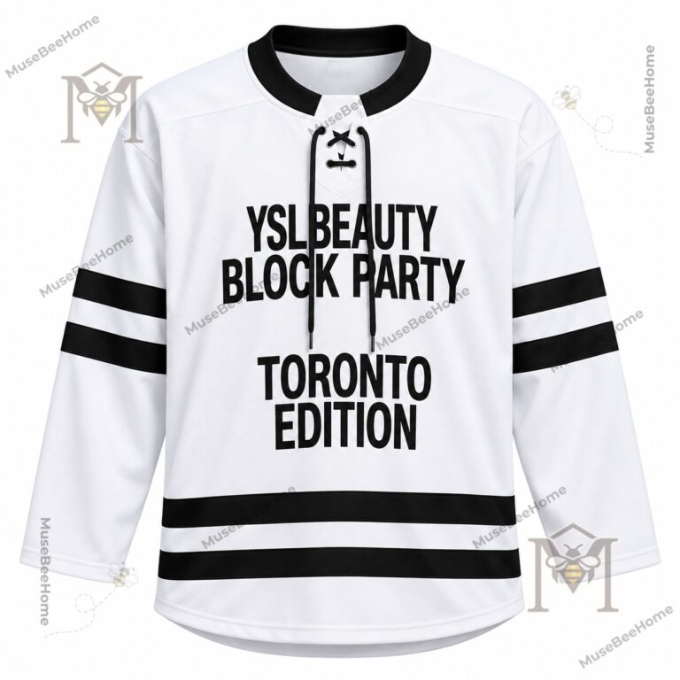 YSL Beauty Block Party Toronto White Hockey Jersey - photo 2