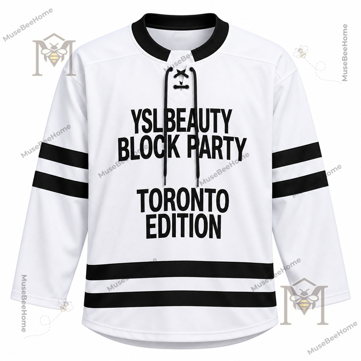 YSL Beauty Block Party Toronto White Hockey Jersey - photo 2