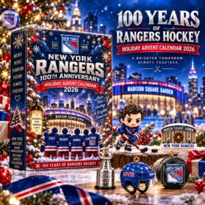 New York Rangers 100th Anniversary Advent Calendar 2026 - front packaging